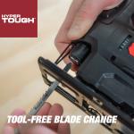 Hyper Tough 3.5-Amp Corded Jig Saw, Eelectric, 120 Volt, 44002