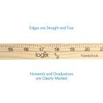 Logix Natural Wood, Fabric 36 inch Yardstick, Measuring Tool