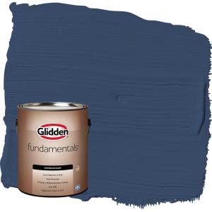 Glidden Fundamentals Annapolis Blue Flat Exterior Paint, 1 Gallon