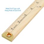 Logix Natural Wood, Fabric 36 inch Yardstick, Measuring Tool