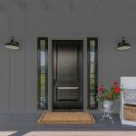 Glidden Fundamentals Knight's Armor / Gray Flat Exterior Paint, 1 Gallon