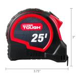 Hyper Tough 25ft. Self Lock Steel Tape Measure