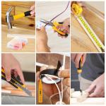 Cshidworld Tool Set with 21V Cordless Drill, Drill Set with 2 Batteries and Charger, 95PCS Electric Power Drill Tool Kit, Repair Tools Sets Combo Kits Storage Organizer Case for Men Women, Yellow