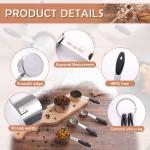 Lumikrypt 8Pcs Stainless Steel Measuring Cups Set, Nesting Measuring Cups with Easy to Read, Perfect for Dry and Liquid Ingredients, Kitchen Accessories, Dishwasher Safe