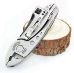 Multitool Wrench Plier,Portable 6 in 1 Multifunction Wrenches Gadget with Screwdriver,Bottle Opener Saw Blade Stainless Steel Tools for Camping
