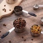 Lumikrypt 8Pcs Stainless Steel Measuring Cups Set, Nesting Measuring Cups with Easy to Read, Perfect for Dry and Liquid Ingredients, Kitchen Accessories, Dishwasher Safe