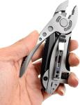 Multitool Wrench Plier,Portable 6 in 1 Multifunction Wrenches Gadget with Screwdriver,Bottle Opener Saw Blade Stainless Steel Tools for Camping