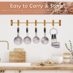 Lumikrypt 8Pcs Stainless Steel Measuring Cups Set, Nesting Measuring Cups with Easy to Read, Perfect for Dry and Liquid Ingredients, Kitchen Accessories, Dishwasher Safe