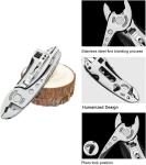 Multitool Wrench Plier,Portable 6 in 1 Multifunction Wrenches Gadget with Screwdriver,Bottle Opener Saw Blade Stainless Steel Tools for Camping