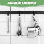 Measuring Cups and Spoons Set of 16, 5 Stainless Steel Nesting Measuring Cups & 5 Spoons, 1 + Leveler & 5 Mini Measuring Spoons for Cooking & Baking