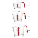 PrepSolutions 3 Piece Liquid Measuring Cup Set
