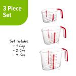 PrepSolutions 3 Piece Liquid Measuring Cup Set