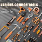 73-Piece Tool Set with Essential Hand Tools for Everyday Home Repairs, DIY Projects, and Crafts