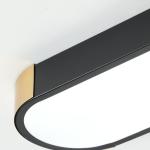 Garwarm Modern LED Flush Mount Ceiling Lights Dimmable LED Ceiling Lamp with Remote Control Acrylic Linear Ceiling Lighting Fixtures for Living Room Kitchen Foyer Bedroom (3000K-6500K)