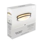 Better Homes & Gardens BHS336179061230 12" 1 ORB Living Room Flush Mount Lights with Integrated Glass Bronze