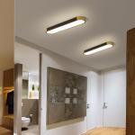 Garwarm Modern LED Flush Mount Ceiling Lights Dimmable LED Ceiling Lamp with Remote Control Acrylic Linear Ceiling Lighting Fixtures for Living Room Kitchen Foyer Bedroom (3000K-6500K)