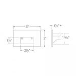 WAC Landscape Lighting, LED 12V Horizontal Indoor or Outdoor Step and Wall Light 2700K Warm Built-in LED in White