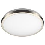 DYMOND 10" LED Ceiling Light Flush Mount Dimmable Brushed Nickel Thin Ring 3000K Warm White