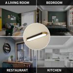 Garwarm Modern LED Flush Mount Ceiling Lights Dimmable LED Ceiling Lamp with Remote Control Acrylic Linear Ceiling Lighting Fixtures for Living Room Kitchen Foyer Bedroom (3000K-6500K)