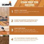 Olympic Quick Cover Cedar Semi-Transparent Interior/Exterior Wood Stain, 1 Gallon