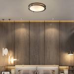 Better Homes & Gardens BHS336179061230 12" 1 ORB Living Room Flush Mount Lights with Integrated Glass Bronze