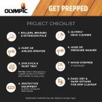 Olympic Quick Cover Cedar Semi-Transparent Interior/Exterior Wood Stain, 1 Gallon