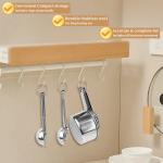 WEPSEN 18-Piece Stainless Steel Measuring Cups and Spoons Set,5 Stainless Steel Nesting Measuring Cups & 6 Spoons,1 Leveler & 5Mini Measuring Spoons,1Tbsp Coffee Scoop with Clip for Cooking & Baking