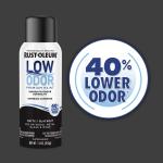 Blackout, Rust-Oleum Low Odor Premium Matte Spray Paint-388279, 11 oz