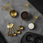 Thyme & Table 4-Piece Gold Stainless Steel Nesting Measuring Cup Set