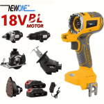 NEWONE Cordless Power Tool Combo Kit 18V 5-Tool Set Impact Wrench, Drill, Circular Saw, Palm Sander, Reciprocating Saw Include Batteries and Charger Cordless Power Tool Set