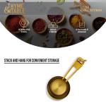 Thyme & Table 4-Piece Gold Stainless Steel Nesting Measuring Cup Set