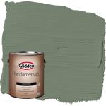 Glidden Fundamentals Lottery Winnings / Green Flat Exterior Paint, 1 Gallon