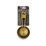 Thyme & Table 4-Piece Gold Stainless Steel Nesting Measuring Cup Set