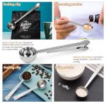 WEPSEN 18-Piece Stainless Steel Measuring Cups and Spoons Set,5 Stainless Steel Nesting Measuring Cups & 6 Spoons,1 Leveler & 5Mini Measuring Spoons,1Tbsp Coffee Scoop with Clip for Cooking & Baking