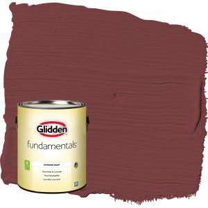 Glidden Fundamentals Bordeaux / Red, Eggshell Interior Paint, 1 Gallon
