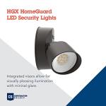Lithonia Lighting HomeGuard 2-Light LED Outdoor Flood Lights, Wall or Ceiling Mount Outdoor Lights, 4000K Cool White, Round Heads, Dark Bronze (HGX LED 2RH 40K 120 DDB M2)