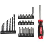 Hyper Tough 12V Max Cordless 3/8-inch Drill Driver 50-Piece Project Kit with 1.5Ah Lithium-Ion Battery, Charger, and Storage Bag