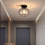 Flush-Mount Ceiling Light Fixture Aisle Hallway Crystal Chandelier Modern Pendant Lamp