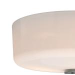 Better Homes &Gardens Classic 12.4" Flush Mounted Ceiling Light, Satin Nickle Frosted Glass, No Bulb