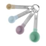 The Pioneer Woman 8-Piece Plastic Measuring Cup and Spoon Set, Multicolor