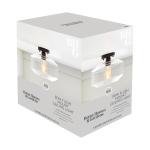 Better Homes & Gardens 12" Architectural Semi Flush Ceiling Light, Black Finish Clear Glass Shade