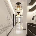 Flush-Mount Ceiling Light Fixture Aisle Hallway Crystal Chandelier Modern Pendant Lamp