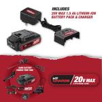 Hyper Tough 20V Max Brushless Cordless Cut-Off Tool with 1.5Ah Lithium-Ion Battery and Charger