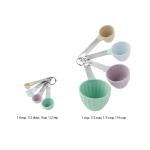 The Pioneer Woman 8-Piece Plastic Measuring Cup and Spoon Set, Multicolor