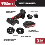 Hyper Tough 20V Max Brushless Cordless Cut-Off Tool with 1.5Ah Lithium-Ion Battery and Charger
