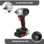 Hyper Tough 20V Max Compact Brushless 1/2-inch Impact Wrench with 2.0Ah Lithium-Ion Battery and Charger, 350 ft-lbs Torque