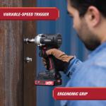 Hyper Tough 20V Max Compact Brushless 1/2-inch Impact Wrench with 2.0Ah Lithium-Ion Battery and Charger, 350 ft-lbs Torque