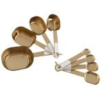 Cook with Color 8-Piece Magnetic Measuring Cup Set – Stylish Gold, Accurate and Dishwasher Safe