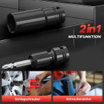 Cordless Impact Wrench, UNTIMATY 1/2 inch Brushless Impact Gun, Max Torque 320 Ft-lbs（430N.m） Impact Wrench with 21V Brushless Motor, with 3.0Ah Li-ion Battery & 7 Sockets,Red