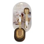 Cook with Color 8-Piece Magnetic Measuring Cup Set – Stylish Gold, Accurate and Dishwasher Safe